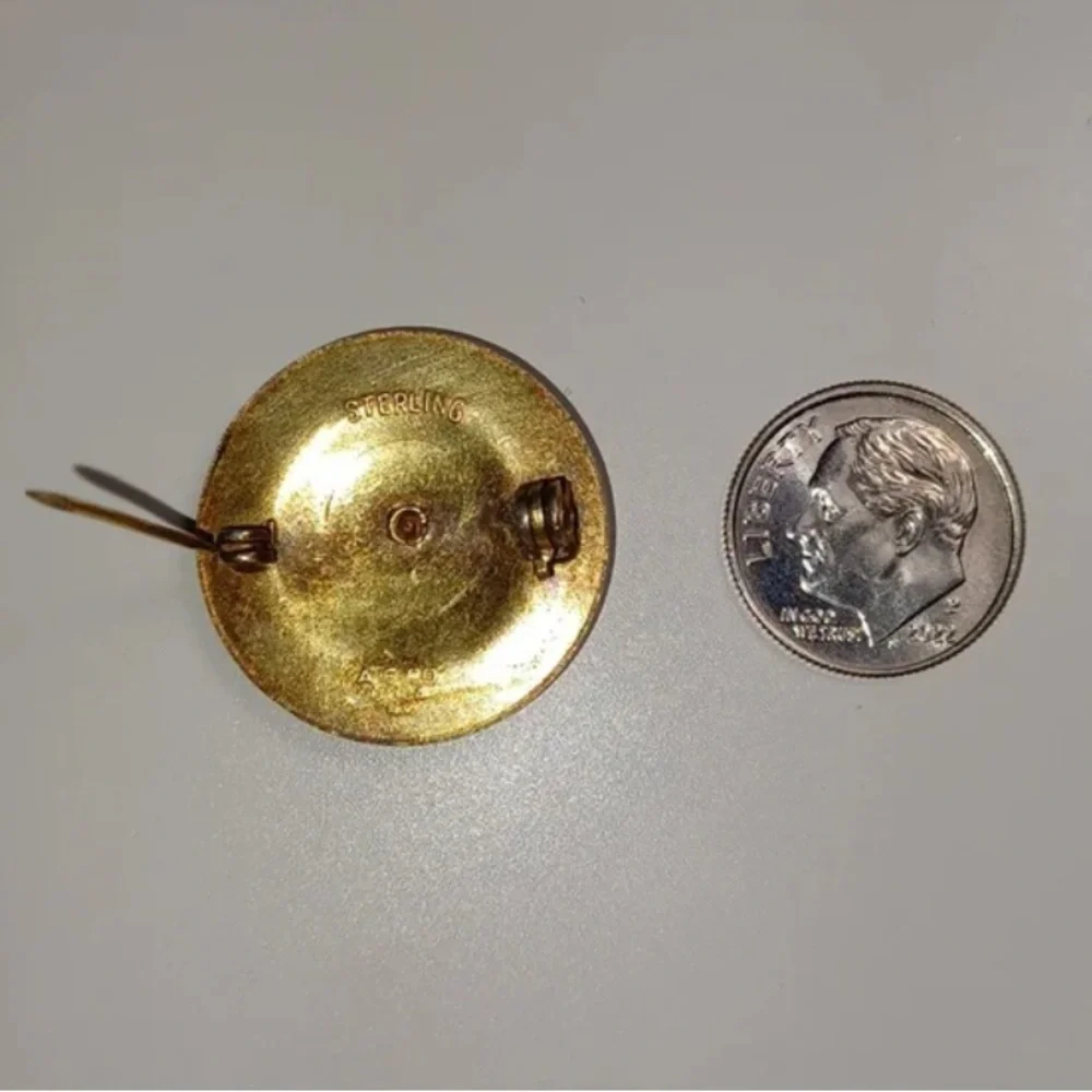 WWII Sterling Merchant Marine Officer Collar Insignia by A.E. Company